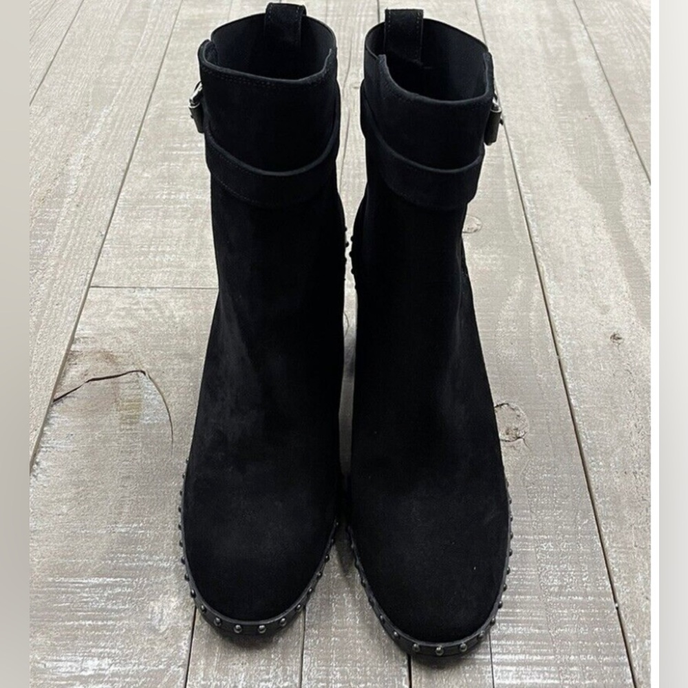 ❣️NIB RAG & BONE ROMI STUDDED SUEDE BOOTS - Picture 7 of 11